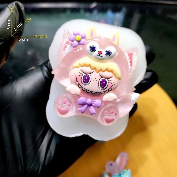 Khuôn Silicon - Labubu Nhỏ - Áo Cáo Lina