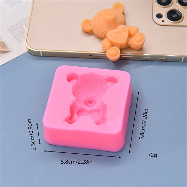 Khuôn Silicon - Động Vật - Gấu 3 Vĩ 6c