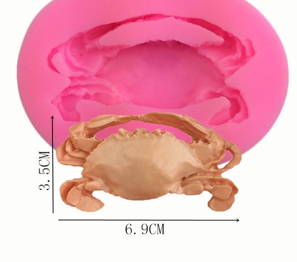 Khuôn Silicon - Biển - Cua - 6.9cm