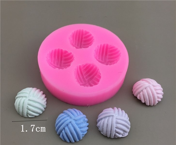 Khuôn Silicon - Kẹo - Cuộn Len 4c