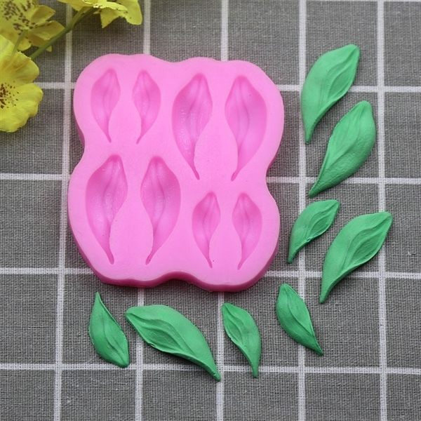 Khuôn Silicon - Lá Lá Tulip 8c