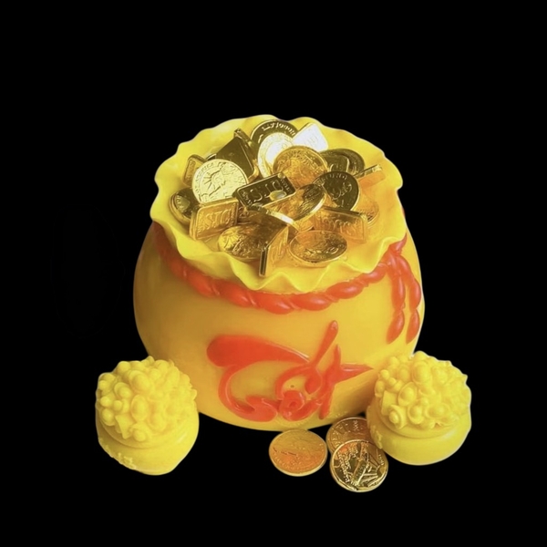 Khuôn Silicon - Viền Hủ Vàng - 14cm