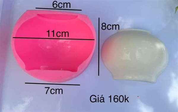 Khuôn Silicon - Bình Hoa - Trơn - 9cm