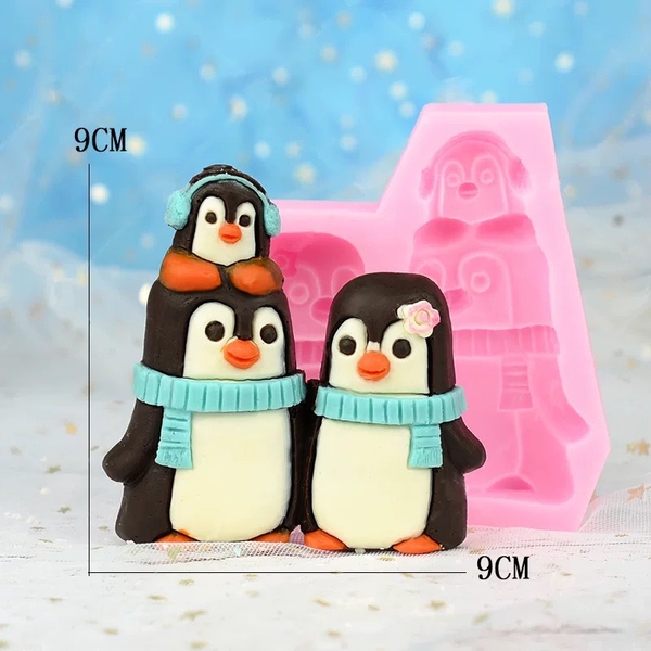 Khuôn Silicon - Động Vật - Chim Cánh Cụt 3c