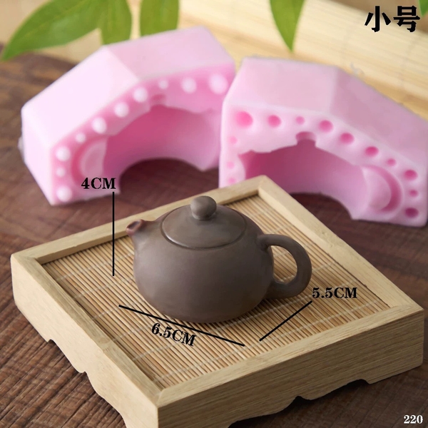 Khuôn Silicon - Ấm Trà Bình Trà 2 Mảnh 6.5cm