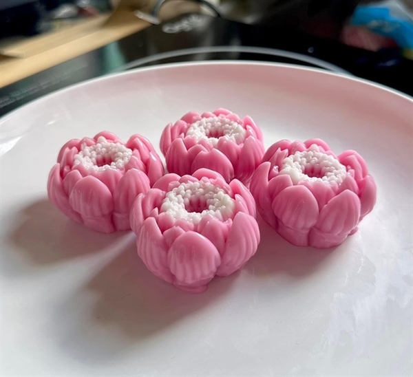 Khuôn Silicon - Hoa Sen Thái Nở - Sen Nở Cúp 5cm