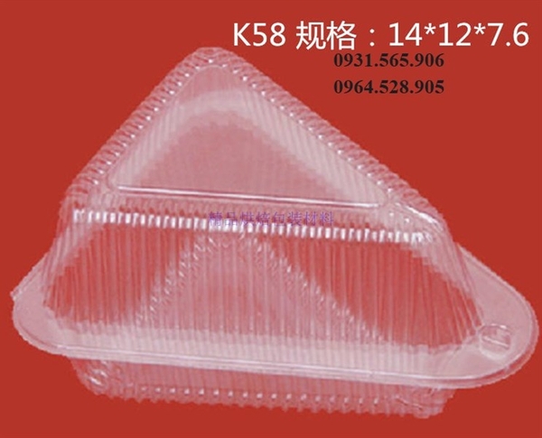 Hộp Nhựa - Tam Giác Nắp Gập FB58 - 11x6cm