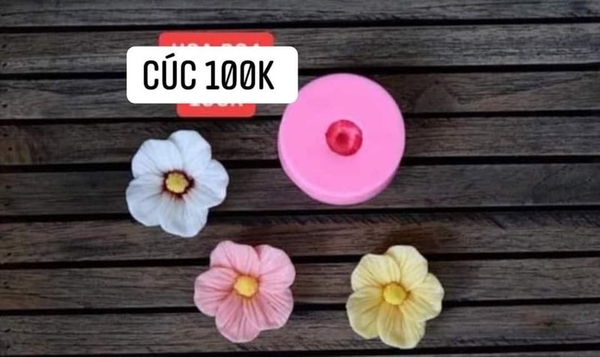 Khuôn Silicon - Hoa Cúc Xoay Panse P24 - 5.5cm
