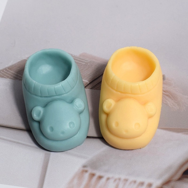 Khuôn Silicon - Em Bé Giày - Gấu 7.5cm 1c