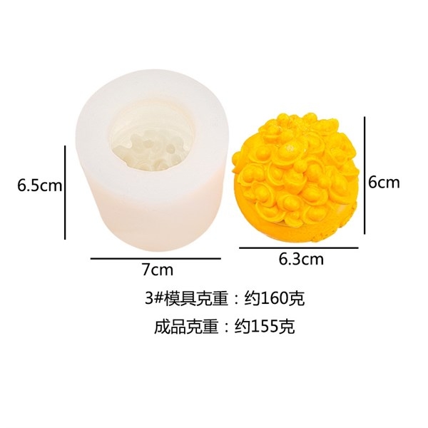 Khuôn Silicon - Hủ Vàng - 6.3cm Đứng SL75