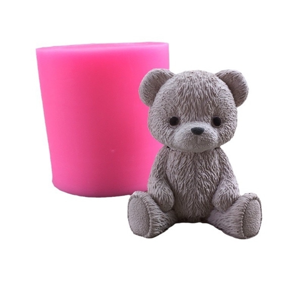 Khuôn Silicon - Động Vật - Gấu Ngồi 4cm