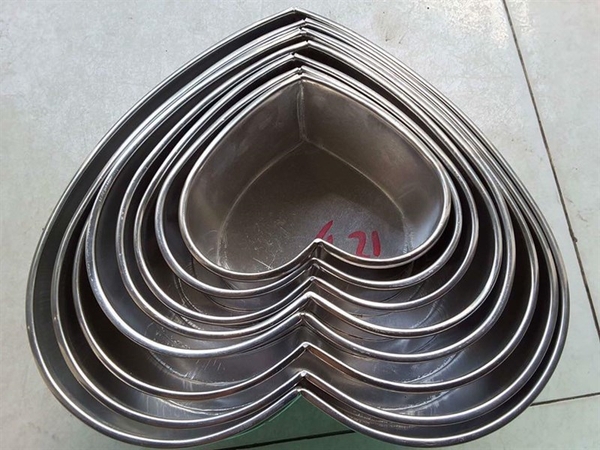 Khuôn Nhôm - Cao 8cm - Tim - Đế Rời