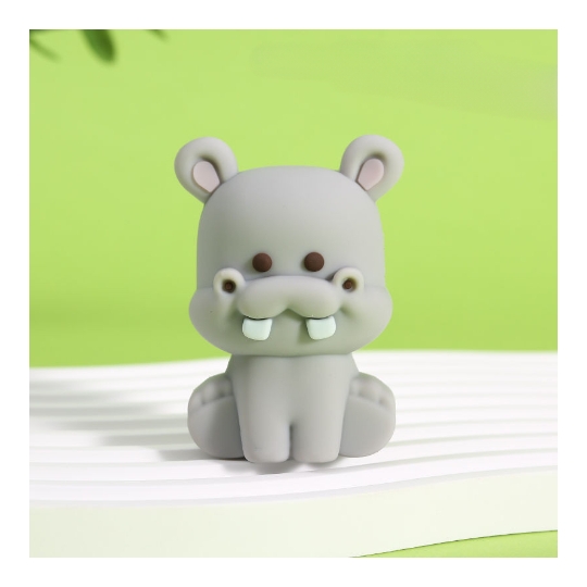 Khuôn Silicon Động Vật Con Hà Mã 2 Mảnh 5.5cm