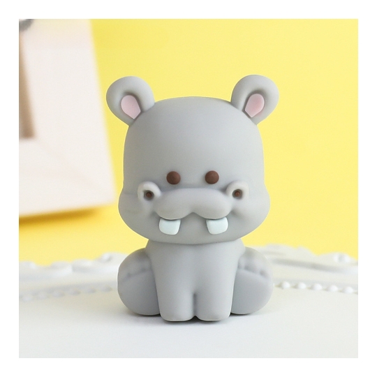 Khuôn Silicon Động Vật Con Hà Mã 2 Mảnh 5.5cm