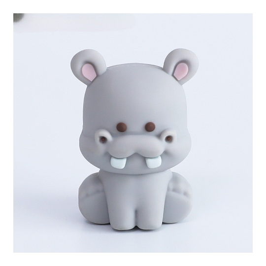 Khuôn Silicon Động Vật Con Hà Mã 2 Mảnh 5.5cm