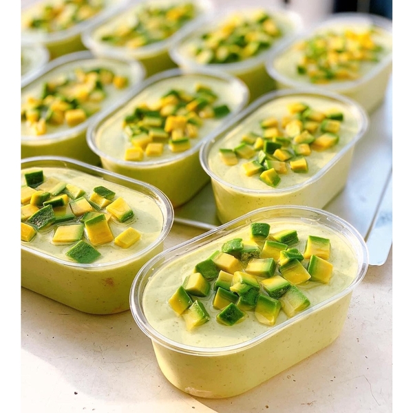 Hộp Nhựa - Oval Chữ Nhật - Tiramisu 400ml