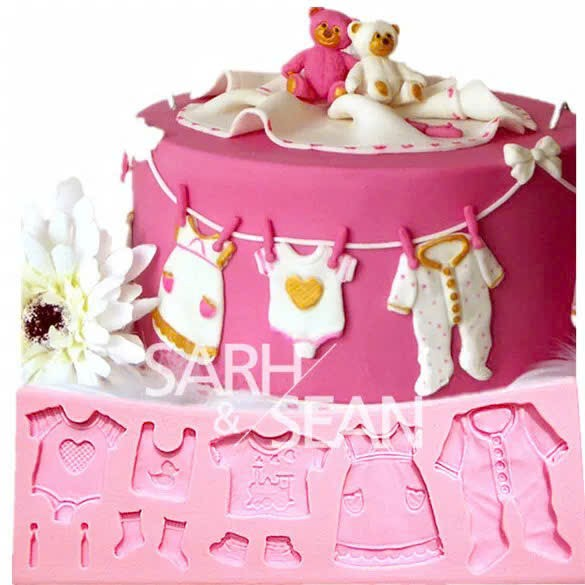 Khuôn Silicon - Quần Áo - Bé Trai 5c