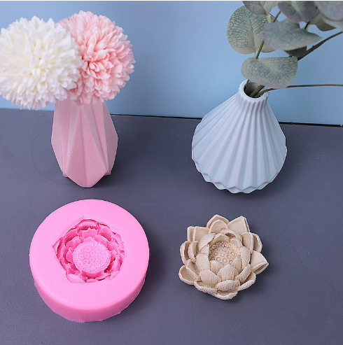 Khuôn Silicon - Hoa Sen Thái Nở - Sen 6cm