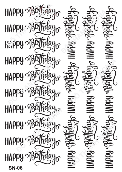 Decal Chủ Đề Sinh Nhật - DSN - DSN06