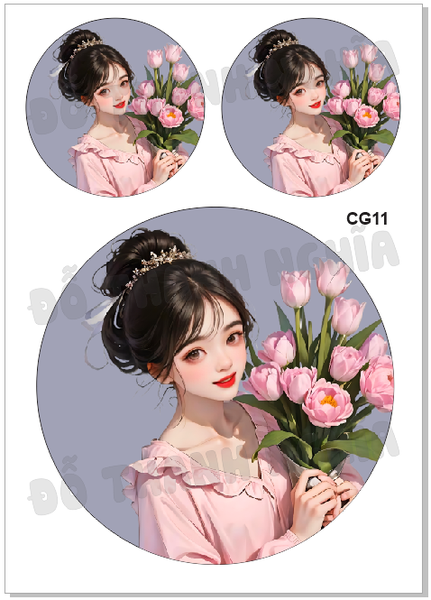 Decal Chủ Đề Phụ Nữ - DPN-G11
