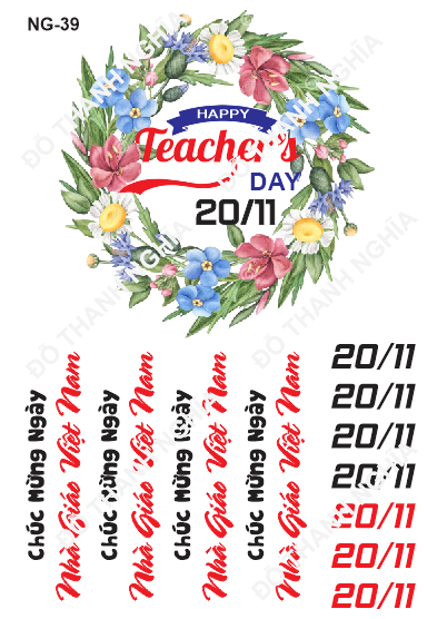 Decal Nhà Giáo 20/11 - DNG - DNG39