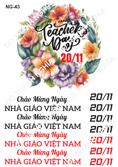 Decal Nhà Giáo 20/11 - DNG - DNG43