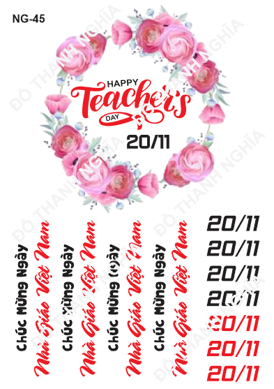 Decal Nhà Giáo 20/11 - DNG - DNG45