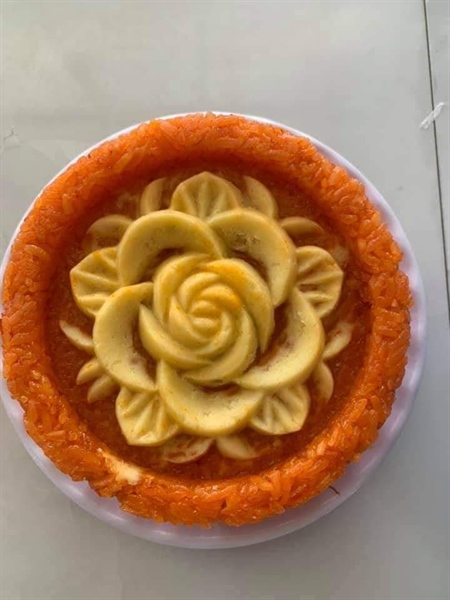 Khuôn Ấn Xôi - Tròn VT - 14cm - Hoa Hồng