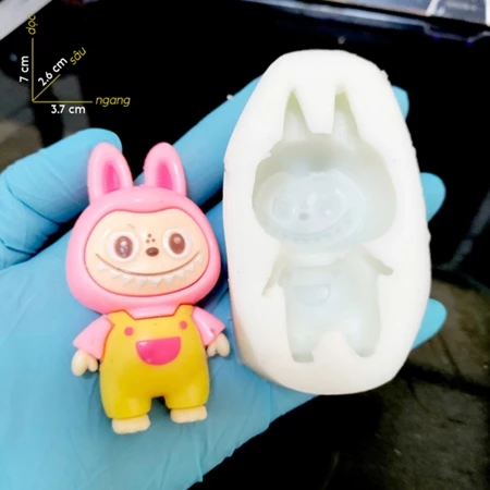 Khuôn Silicon - Labubu Nhỏ - Mặc Yếm