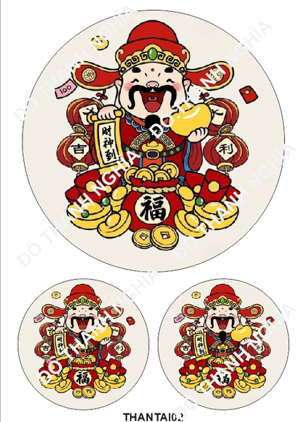 Decal Chủ Đề Hot - Vui Nhộn - DSN - Thần Tài Tt02