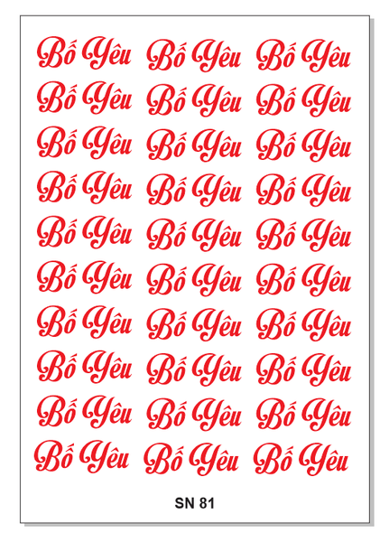 Decal Chủ Đề Sinh Nhật - DSN - DSN80