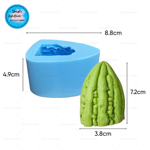 Khuôn Silicon - Món Ăn - 1 Trái Khổ Qua Tách Lẻ Từ Set 4