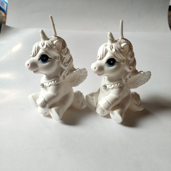 Khuôn Silicon - Động Vật - Ngựa Pony 2 Mảnh Ngồi  7.5cm