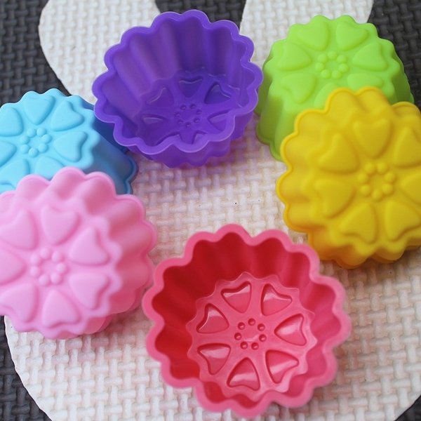 [10 cup] Khuôn Silicon - Cup Set 3cm - M40 - Tim