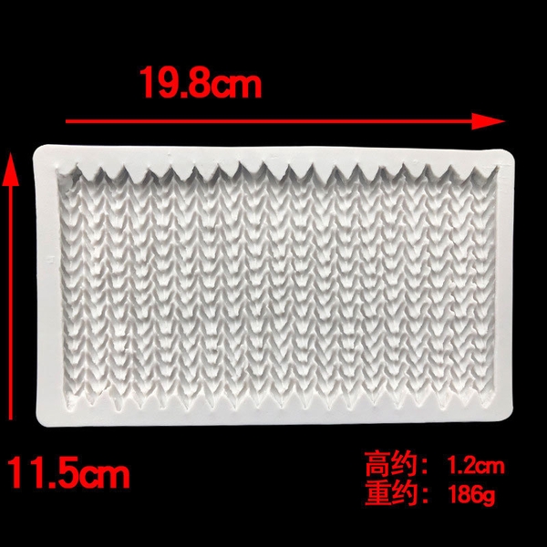 Khuôn Silicon - Viền Mảng 2D - Len