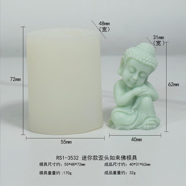 Khuôn Silicon - Tượng Phật - gối tay