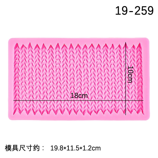 Khuôn Silicon - Viền Mảng 2D - Len