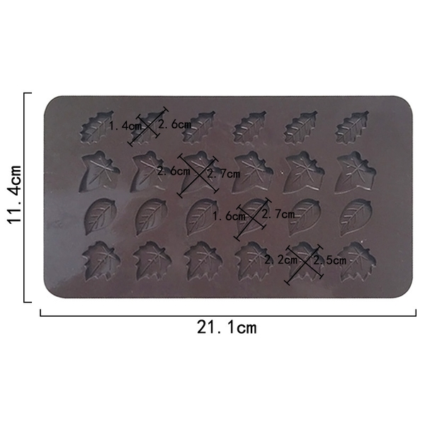 Khuôn Silicon - Lá 24c
