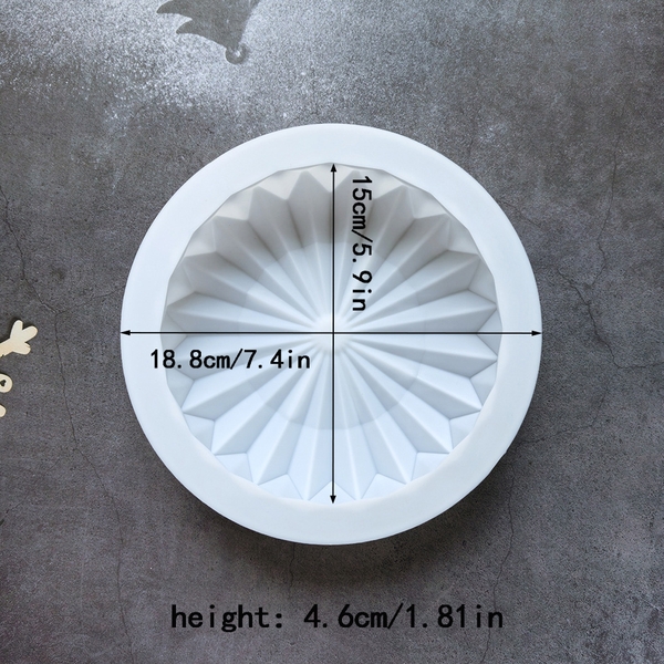 Khuôn Silicon - Đế - Tròn - Tròn Khía 15cm