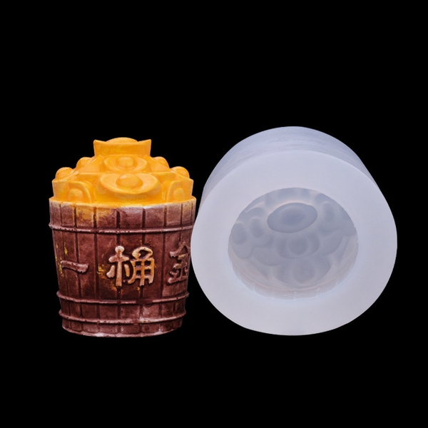 Khuôn Silicon - Hủ Vàng - 7cm Đứng