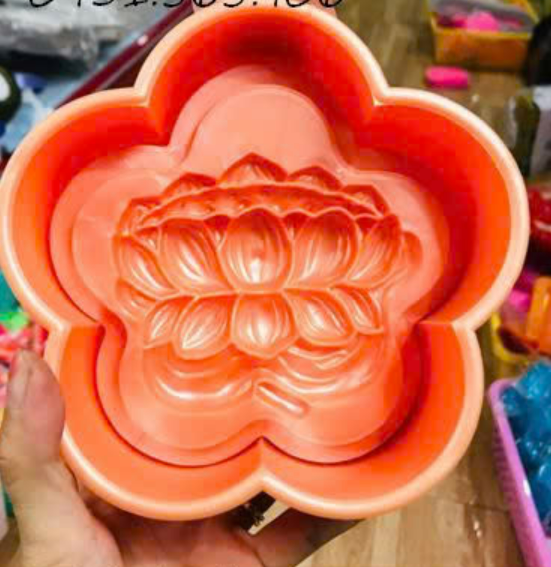 Khuôn Ấn Xôi - Mai 5 Cánh NL - 14cm - Hoa Sen