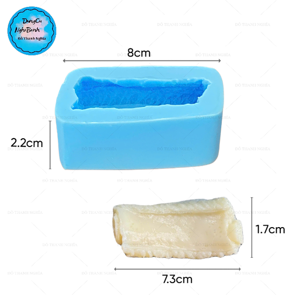 Khuôn Silicon - Món Ăn - Miếng Thịt Sườn Non