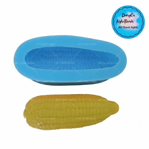 Khuôn Silicon - Trái Cây - Bắp 11cm - 2/3 Trung
