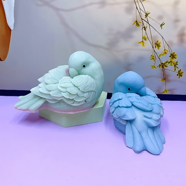 Khuôn Silicon - Động Vật - Chim 4d 10.6cm