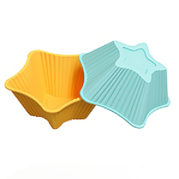 [10 cup] Khuôn Silicon - Cup Set 7cm - M23 - Ngôi Sao