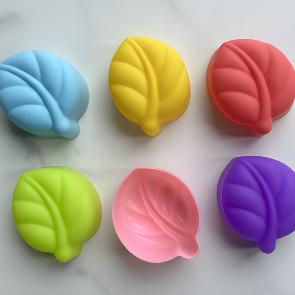 [10 cup] Khuôn Silicon - Cup Set 5cm - M90 Lá