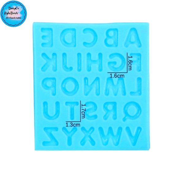 Khuôn Silicon - Chữ Cái IN - 1.7cm