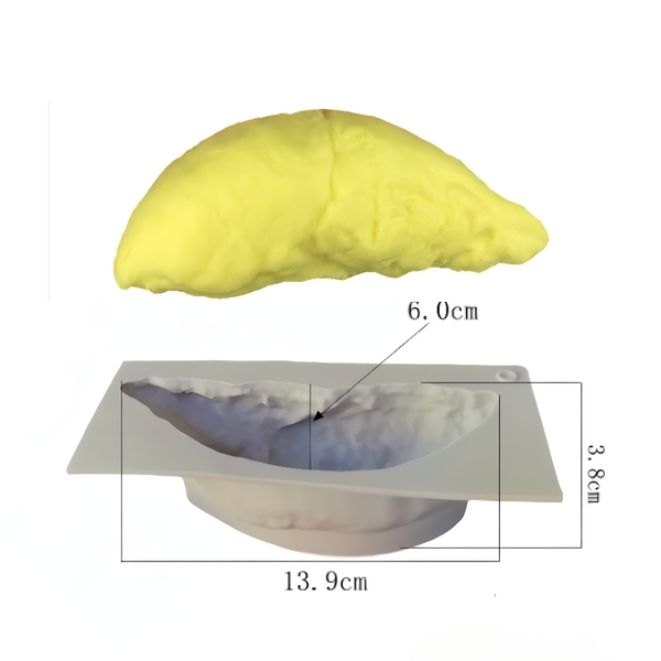 Khuôn Silicon- Vĩ Sầu Riêng 13.9cm