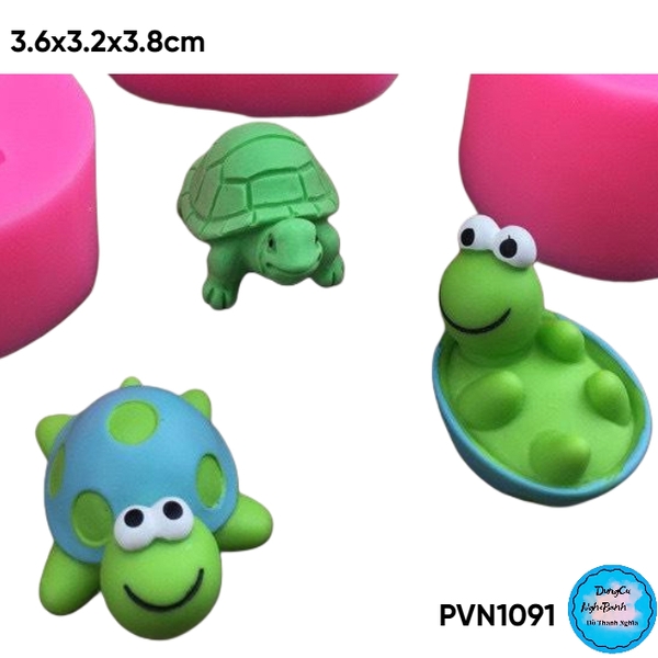 Khuôn Silicon - Biển - Con Rùa Ngửa 3.6cm