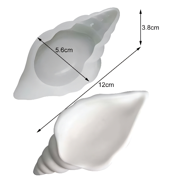 Khuôn Silicon - Sinh Vật Biển- Vỏ Sò Ốc 12cm